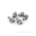 Stainless Steel Cross Recessed Hex Head Combination Screws